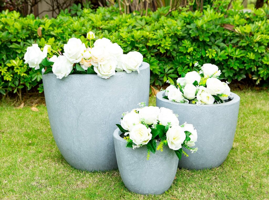 fiberglass custom flower pot